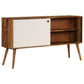 Mid Century Style Wooden 46.5" Sideboard with White Door