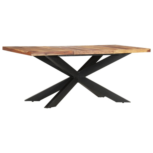 Solid Sheesham Wood Dining Table, Multiple Colors