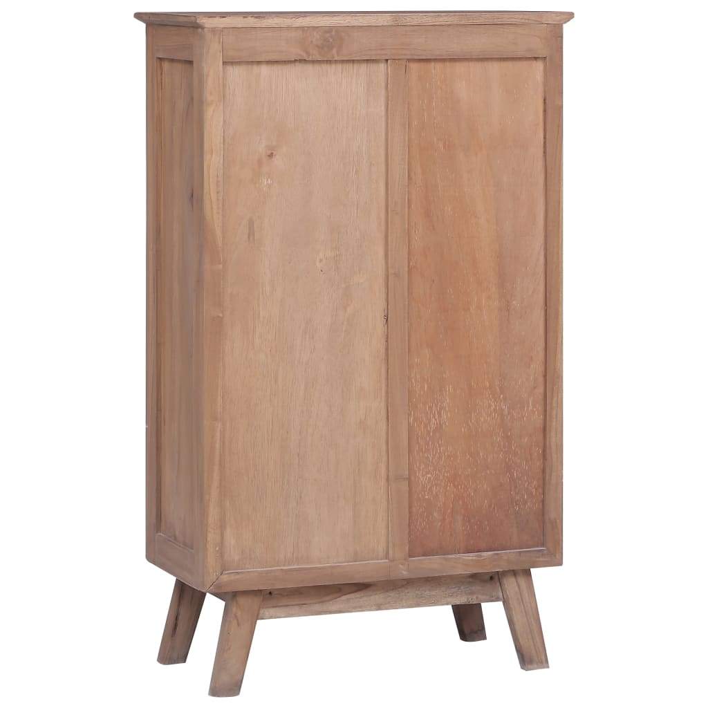 Colonial-Style Teak Wood Highboard