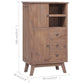 Colonial-Style Teak Wood Highboard