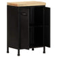 Industrial 29.9" 2 Door Sideboard Storage Cabinet, Black / Wood