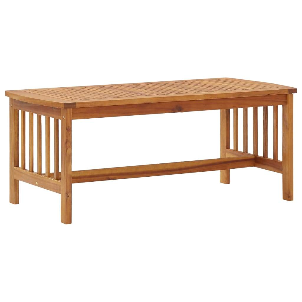 Slatted Acacia Wood Coffee Table