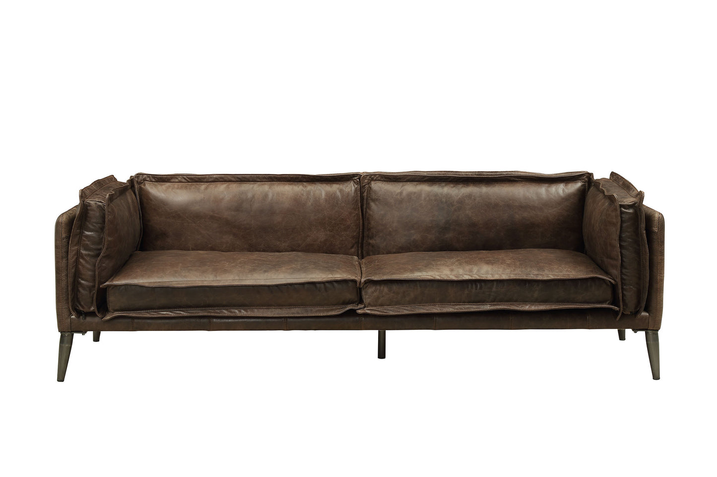 Portchester Sofa in Distress Chocolate Top Grain Leather