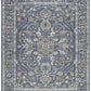 Damara Blue, Gray, and Multi-color Viscose Area Rug