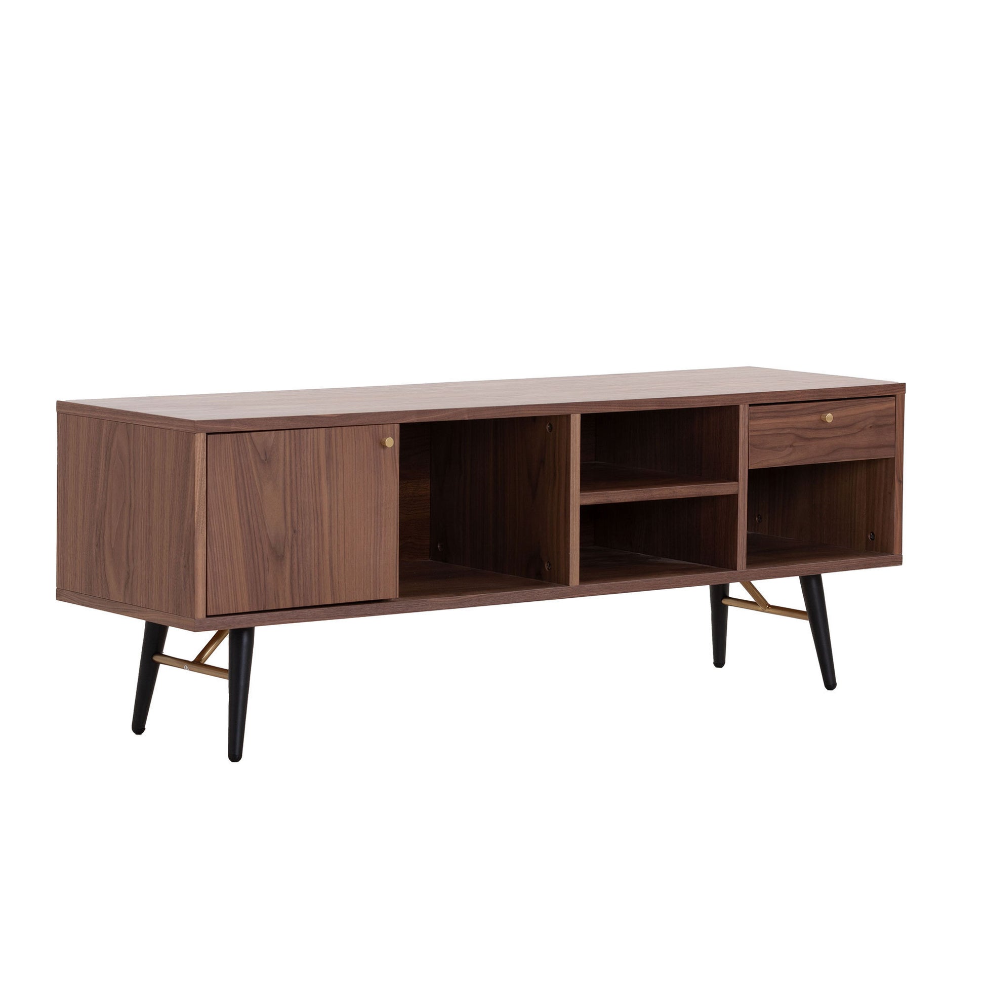 Low Profile 54" Media Console, Walnut