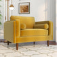 Fairfield Velvet Lounge Chair | Gold