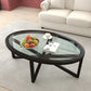 Modern Simple Tempered Glass Coffee Table-1