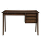 Contemporary Wood Writing Desk with Chair, Gray Walnut