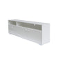 Modern 63" Media Console with 2 Cabinets, 2 Drawers and Open Storage, White