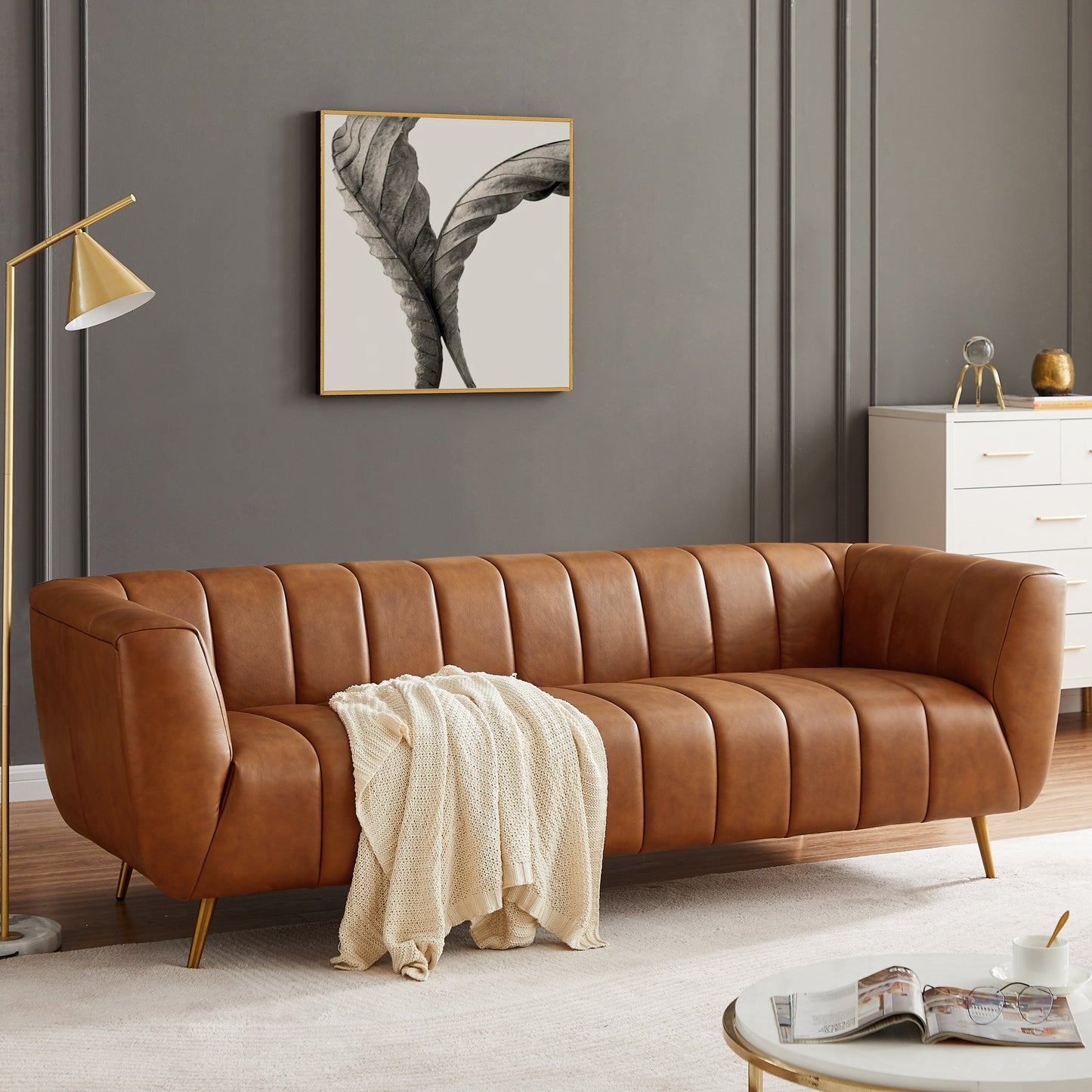 Sofa (Cognac Leather)