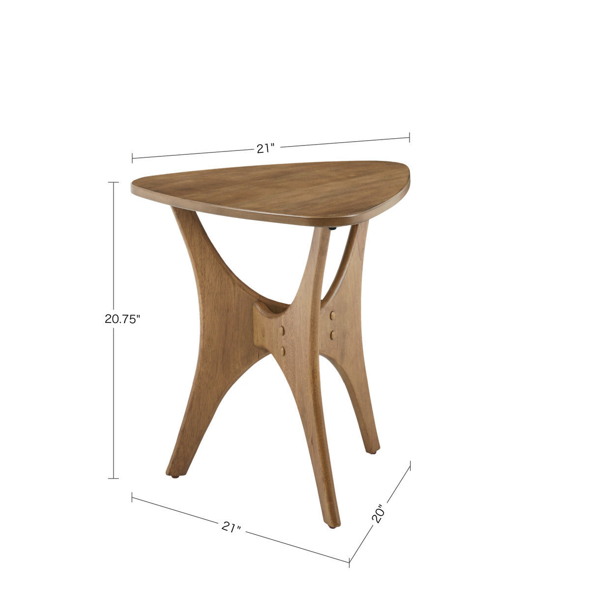 Triangle Wood Side Table-7