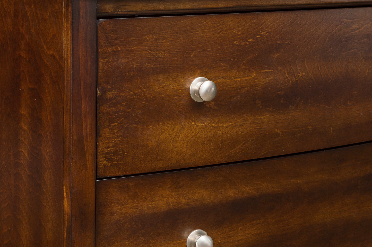 Transitional Style Bedroom Chest with 5 Drawers, Dark Cherry