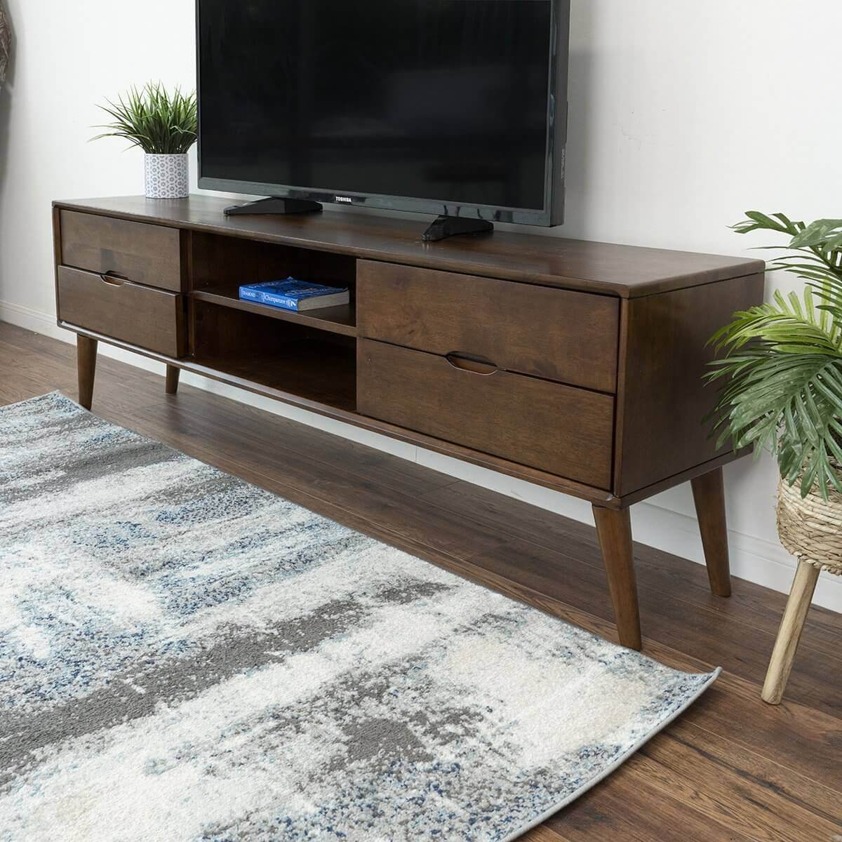 71" TV Stand - Walnut