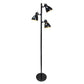 Black 3-Light 64" Tree Spotlight Floor Lamp