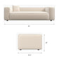 Baker 91" Modern Boucle Sofa Dimensions