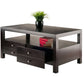 Classic 2 Drawer Coffee Table, Espresso