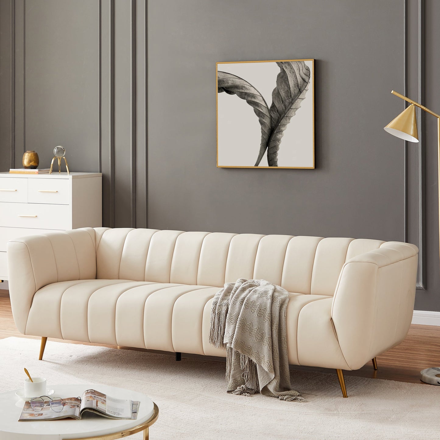 Sofa (Cream Leather)