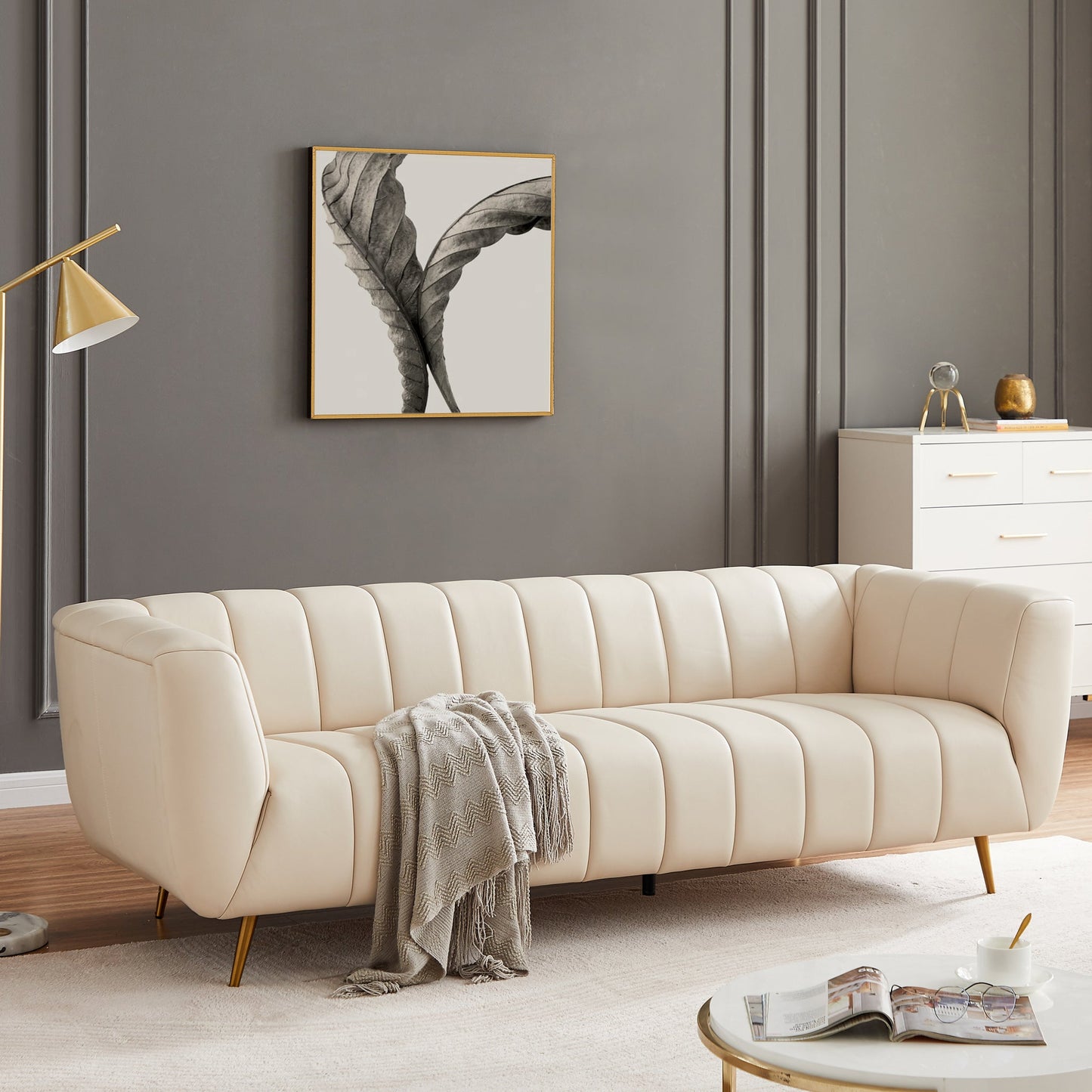 Sofa (Cream Leather)