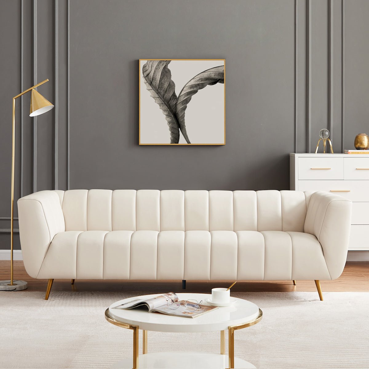 Sofa (Cream Leather)