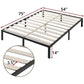 Heavy Duty Metal Platform Bed Frame with Wood Slats, Full