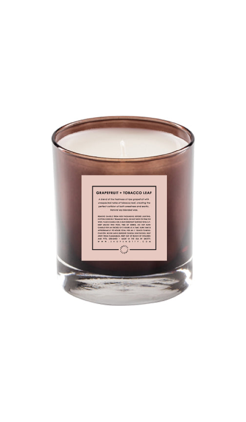 Grapefruit + Tobacco Leaf - 11oz Soy Candle