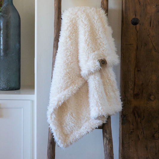 ANGEL PLUSH BLANKET | LITTLE - WHISPER WHITE