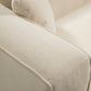 Baker 91" Modern Boucle Sofa - Cream