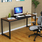 Home Office 63" Computer Desk, Black/Coffee