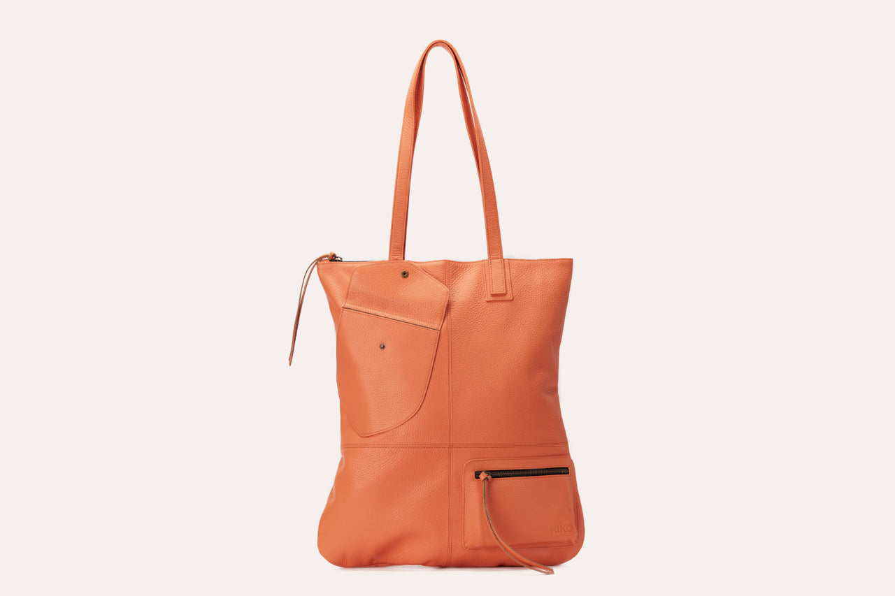 Fold n Hold Leather Tote