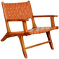 Melody Leather Strap Lounge Chair | Tan