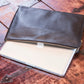 Leather Zipper Portfolio Case