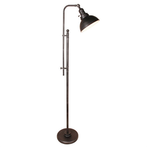 Tall 65" Floor Lamp in Distressed Metal Finish