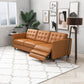 Leather Electric Right Reclining Sofa - Tan