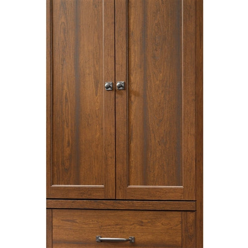 Bedroom Wardrobe Cabinet - Medium Brown Cherry Wood Finish