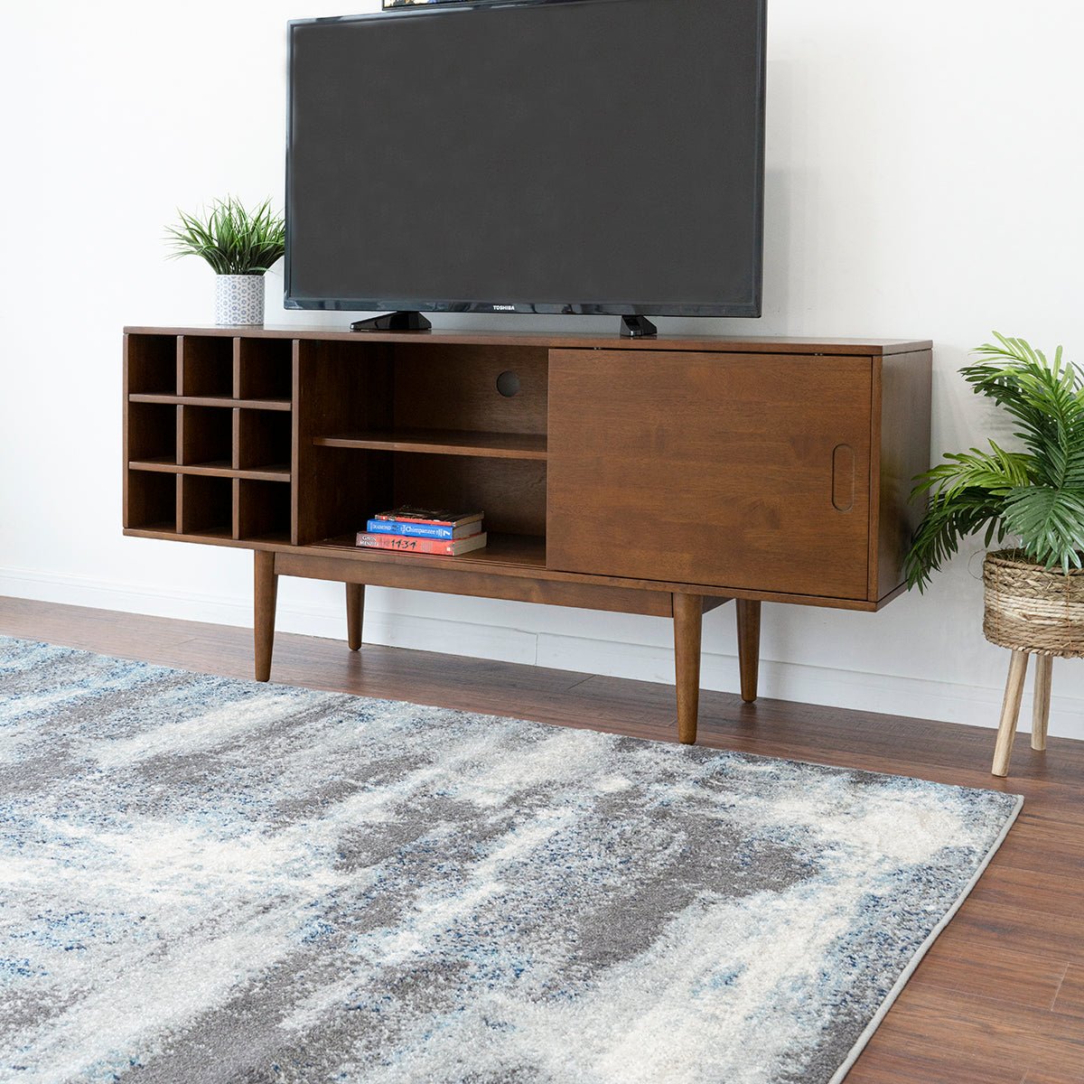 Robin 67" TV Stand Credenza - Walnut