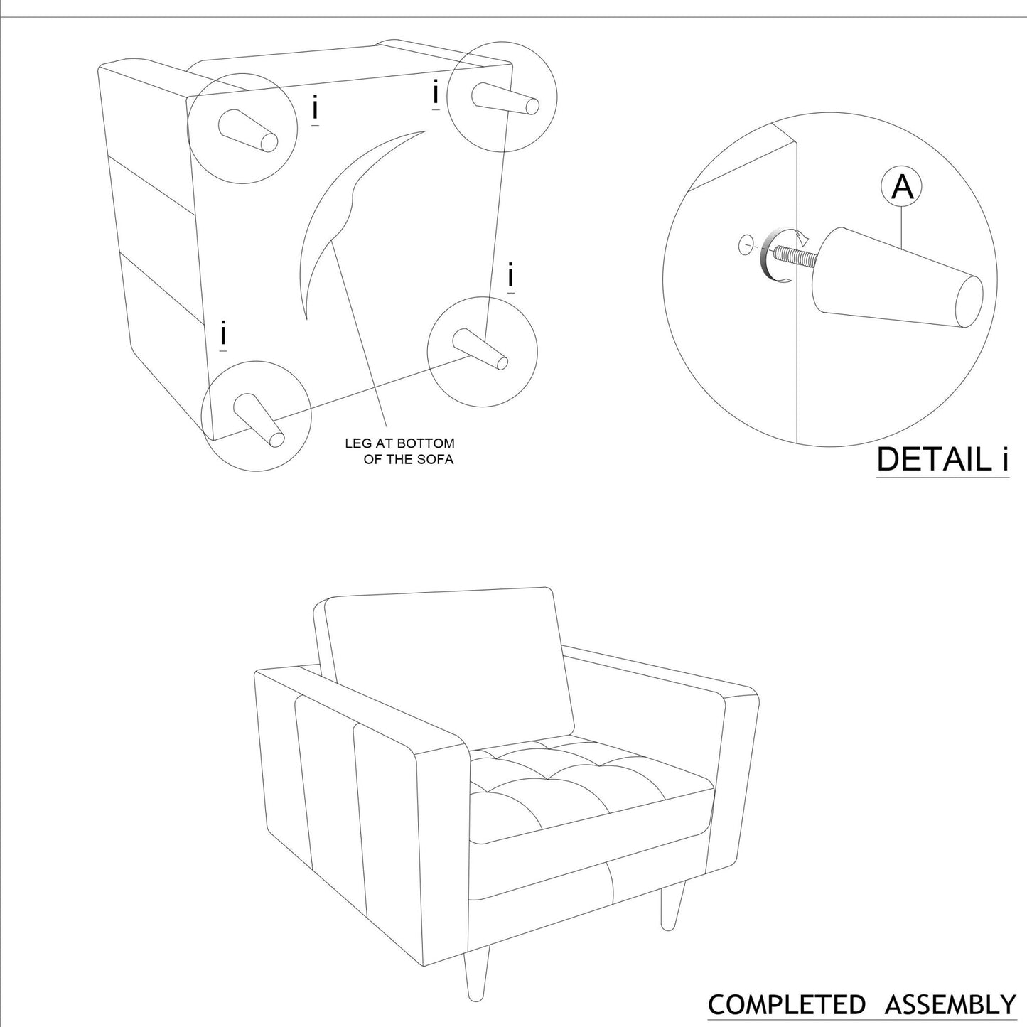 Leather Lounge Chair Dimensions