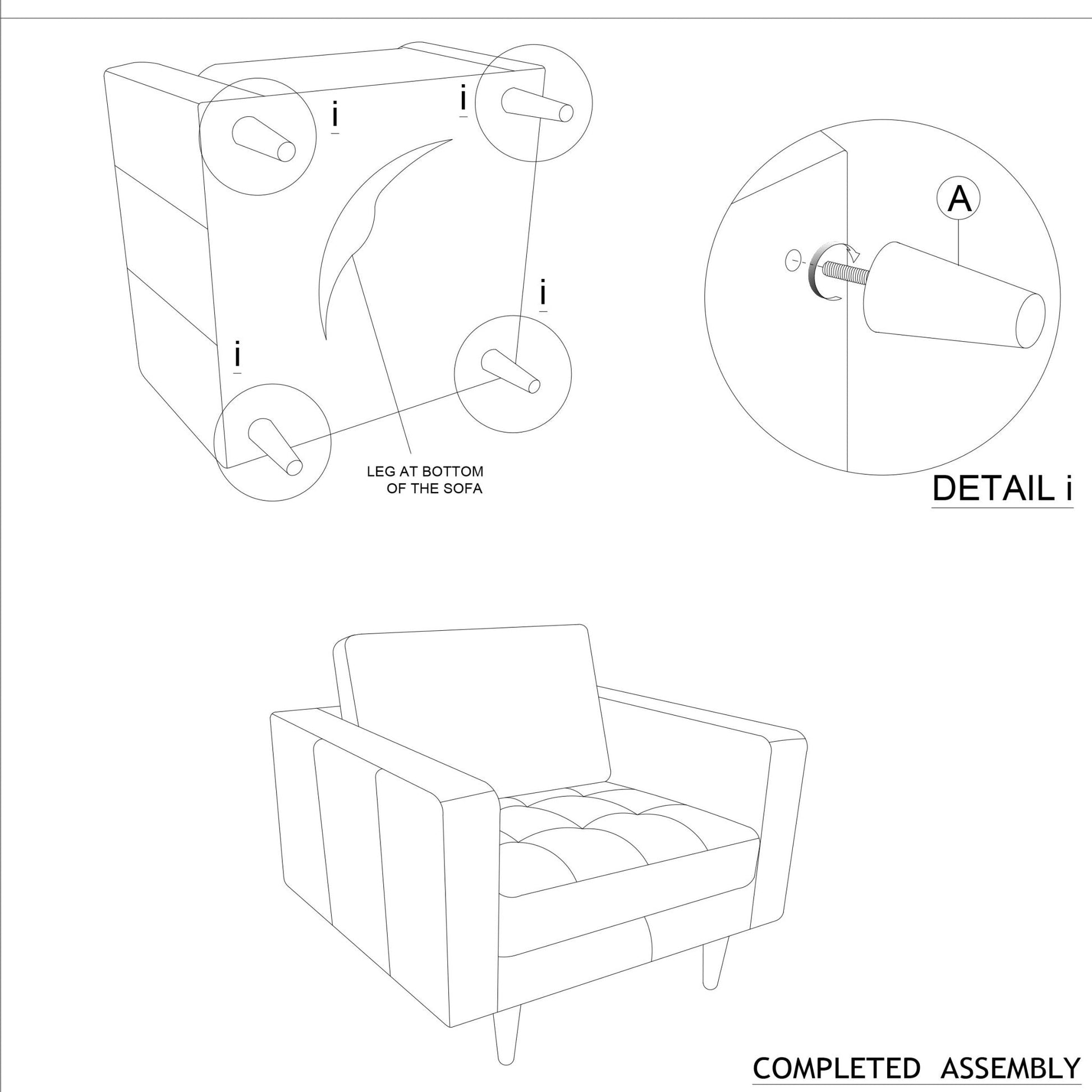 Leather Lounge Chair Dimensions