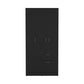 Armoire Cobra, Double Door Cabinets, One Drawer, Five Shelves, Black Wengue / White Finish-3