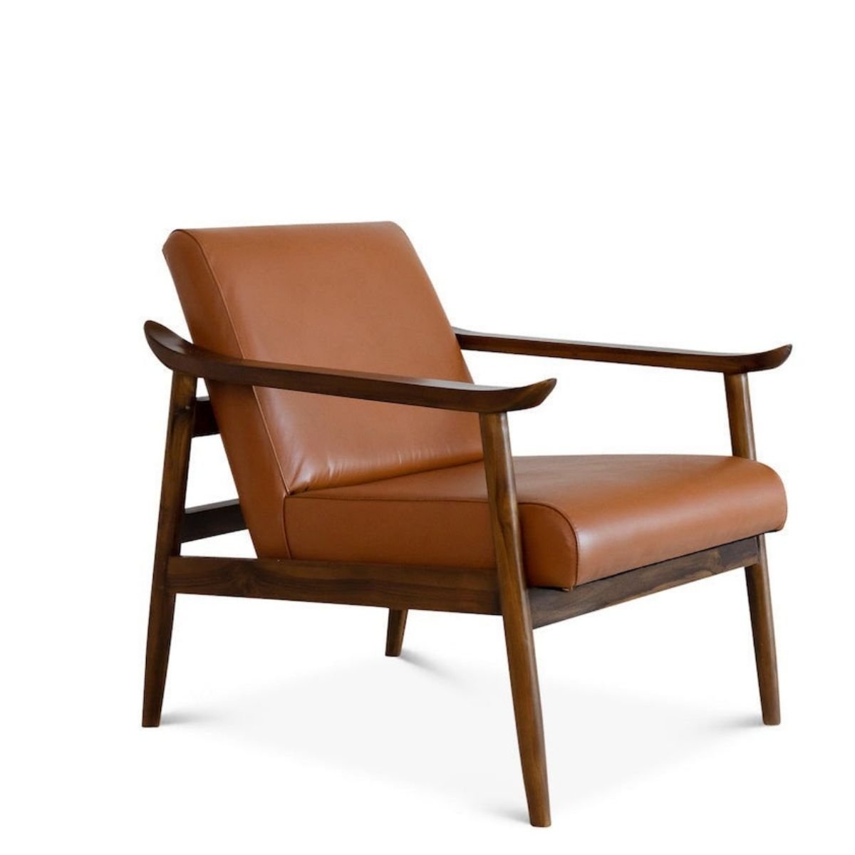 Maggie Leather Lounge Chair (Dark Tan)Maggie Leather Lounge Chair | Dark Tan