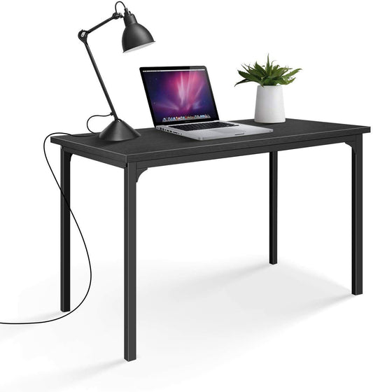 Simple Modern Home Office Desk, Black