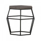 Modrest Tartan Modern Concrete & Metal End Table