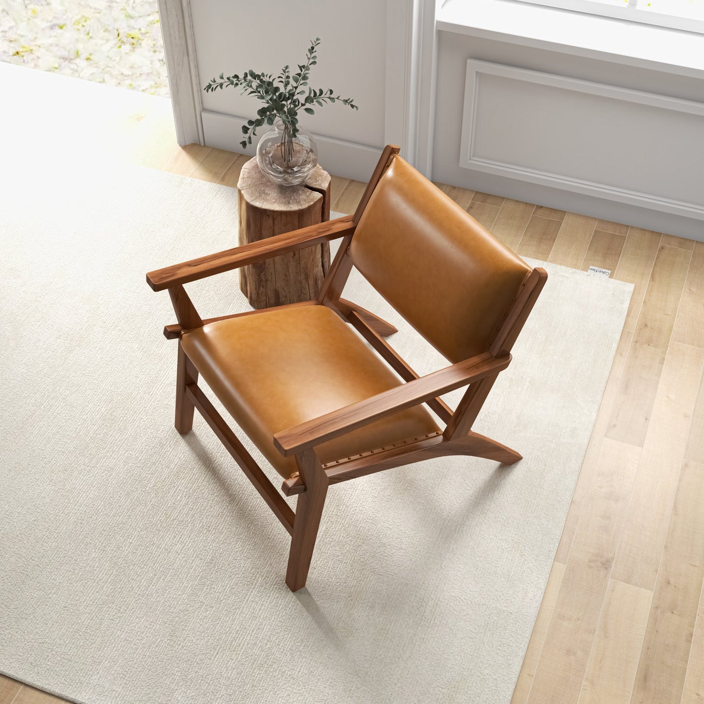 Danville Leather Arm Chair | Tan