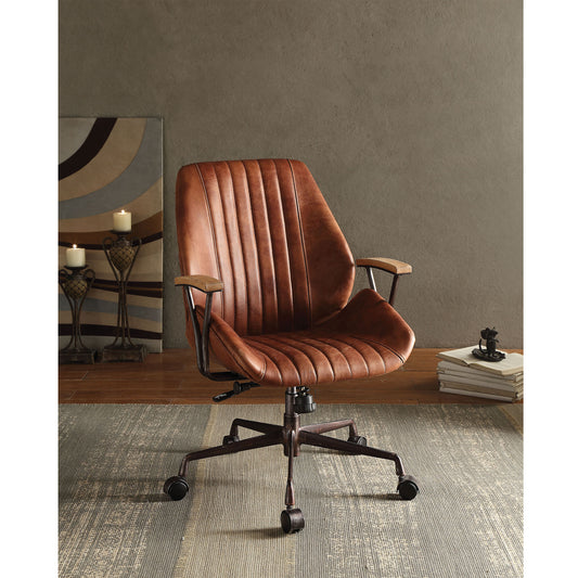 Home Office Chair Pu Leather Wood