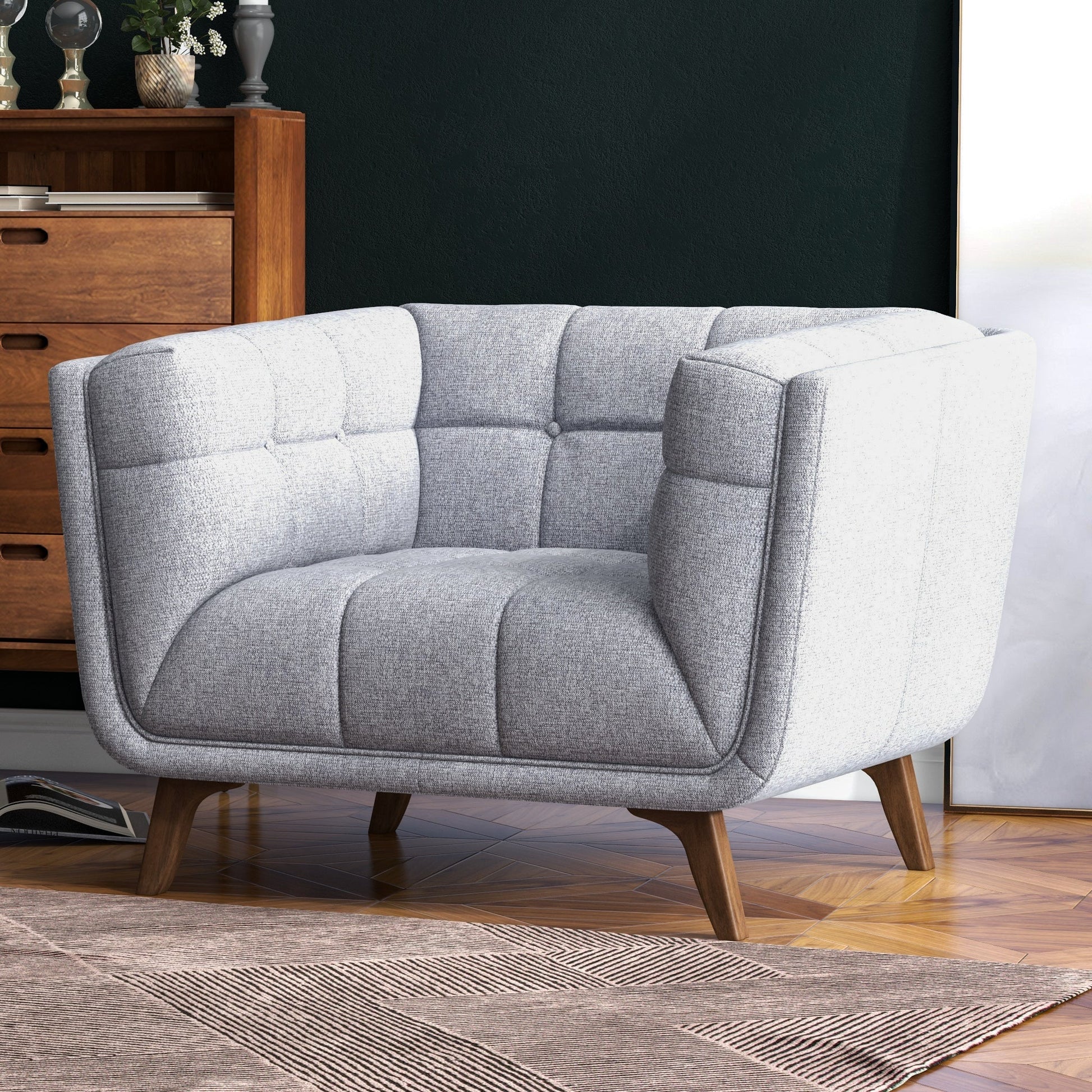 Kaleb Lounge Chair | Light Gray