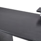 Compact Computer Desk with Two Drawers, Storage & Roller Tray, Black