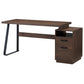 Home Office Desk with Drawers 65-inch, Brown