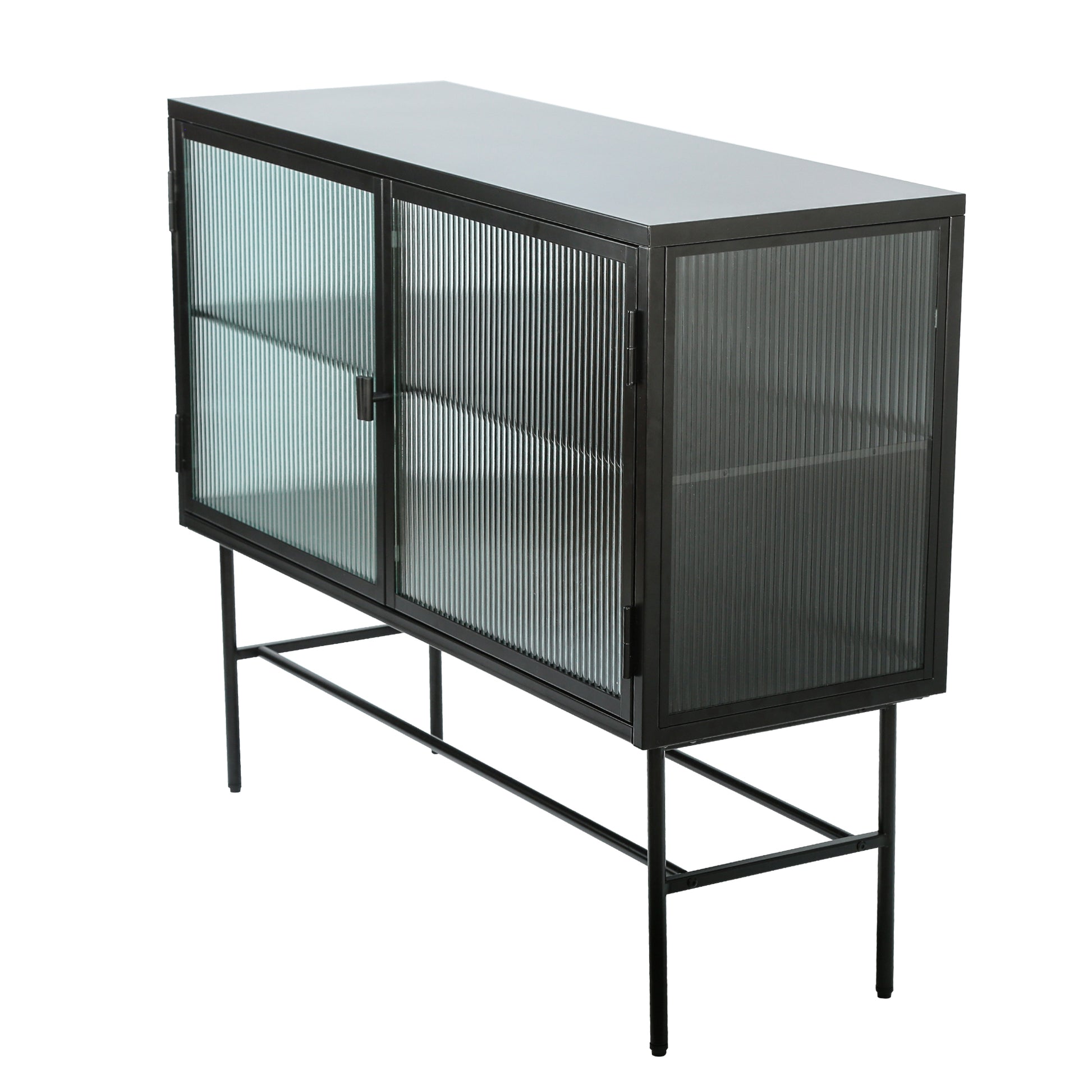 Classic Retro Modern Glass Sideboard