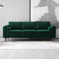 Fairfield 86" Velvet Sofa | Dark Green