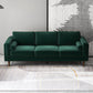 Fairfield 86" Velvet Sofa | Dark Green