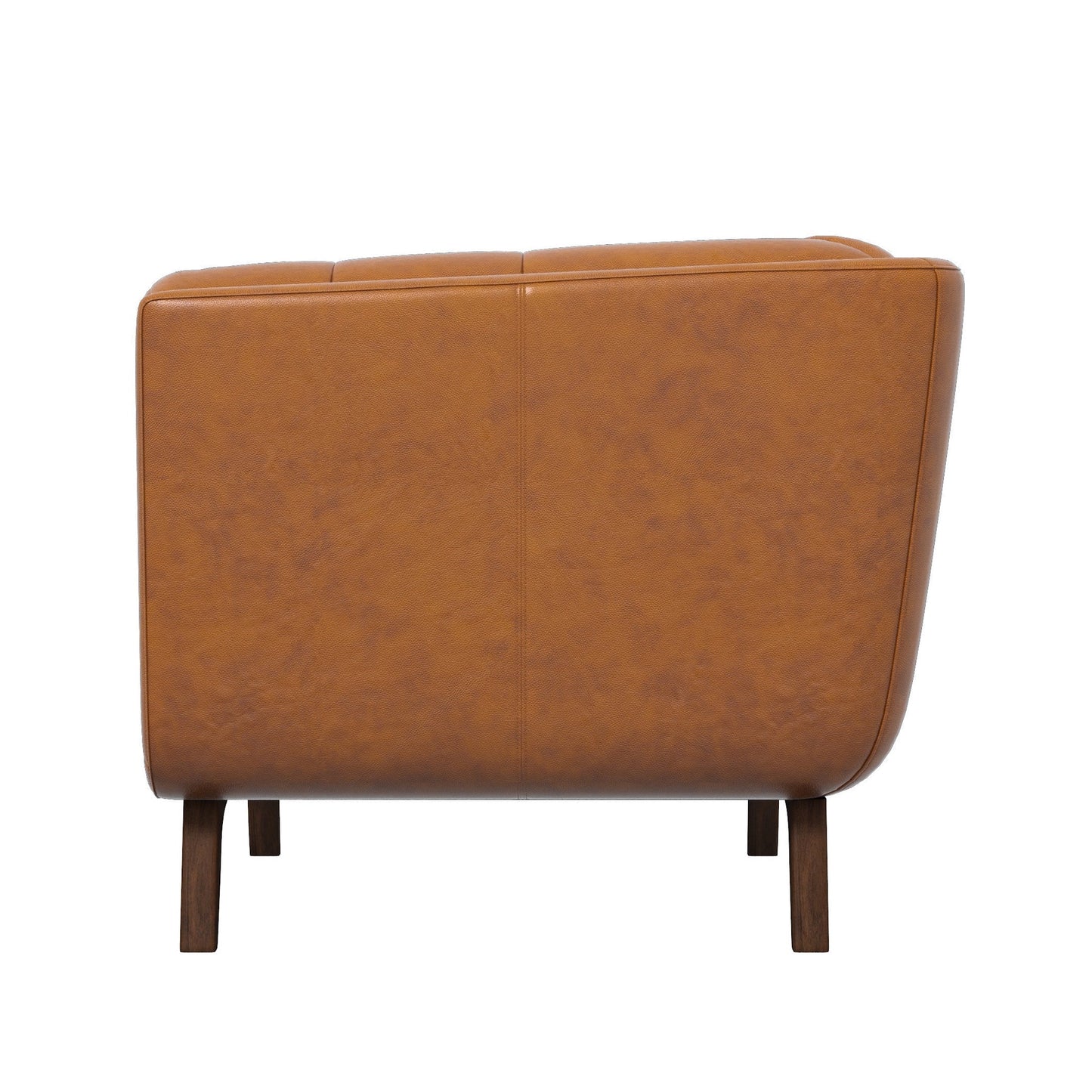 Leather Lounge Chair - Cognac